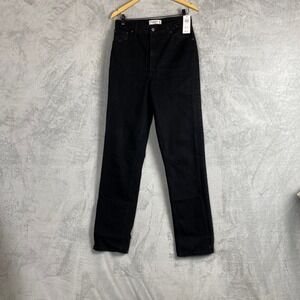 Abercrombie & Fitch The 90s Straight Ultra High Rise Black Jeans 29 8XL Long NEW